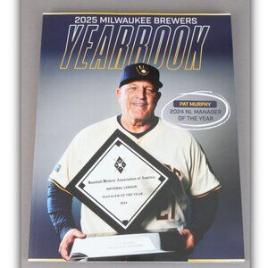 2025 Milwaukee Brewers Yearbook Magazine Pat Murphy Cover BRAND NEW!!